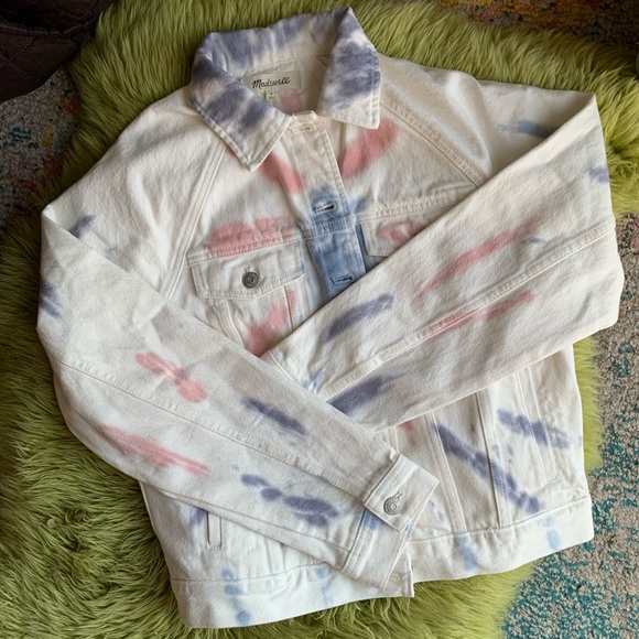 Madewell Jackets & Blazers - The Raglan Oversized Jean Jacket: Tie-Dyed Edition